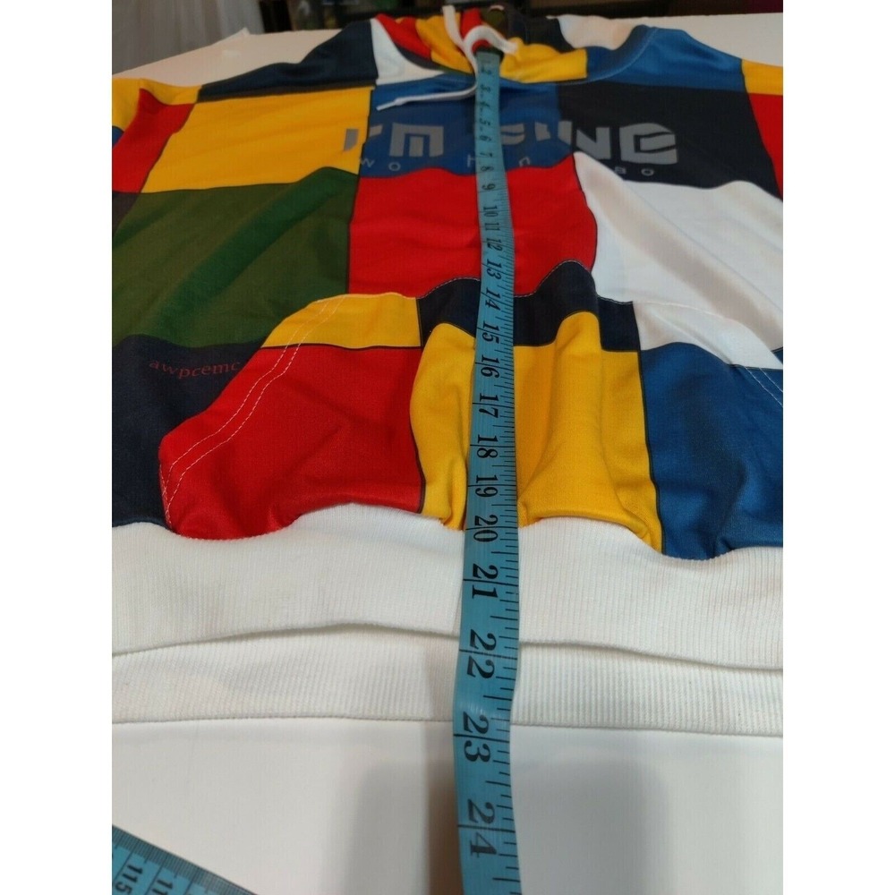 Sample Teat Mens Patchwork Colorblock‎ Hoodie I'M… - image 7